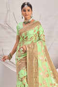 Mint Green Cotton Saree Mint Green Cotton Saree