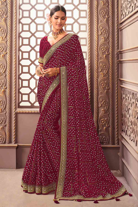 Brick Red Silk Saree Brick Red Silk Saree