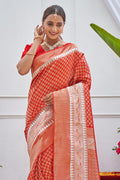 Rose Red Kanjivaram Saree Rose Red Kanjivaram Saree