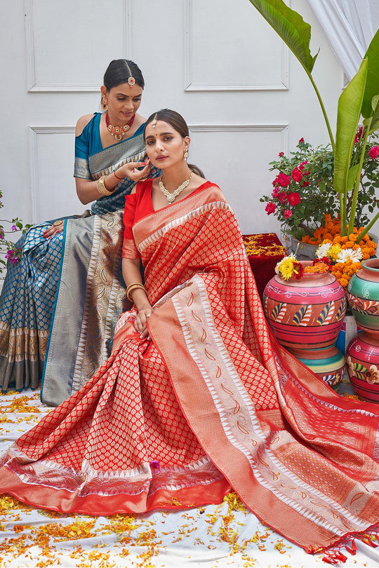 Rose Red Kanjivaram Saree Rose Red Kanjivaram Saree