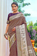 Purple Kanjivaram Saree Purple Kanjivaram Saree