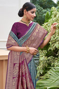 Cerulean Blue Kanjivaram Saree Cerulean Blue Kanjivaram Saree