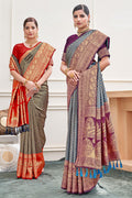 Cerulean Blue Kanjivaram Saree Cerulean Blue Kanjivaram Saree