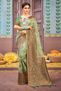 Tea Green Cotton Saree Cotton Saree