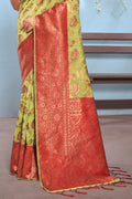 Green And Red Cotton Saree Cotton Saree Design