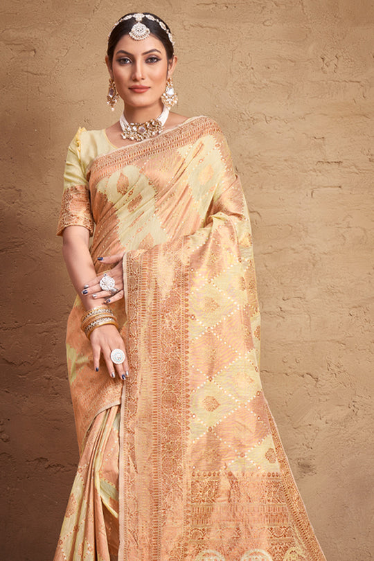 Buttermilk Beige Cotton Saree Buttermilk Beige Cotton Saree