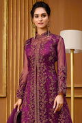 Magenta Purple Anarkali Dress purple anarkali dress