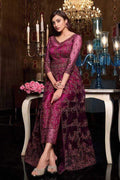 Magenta Purple Heavy Embroidered Anarkali Dress anarkali suit