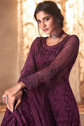 Mulbery Purple Anarkali Dress anarkali dress