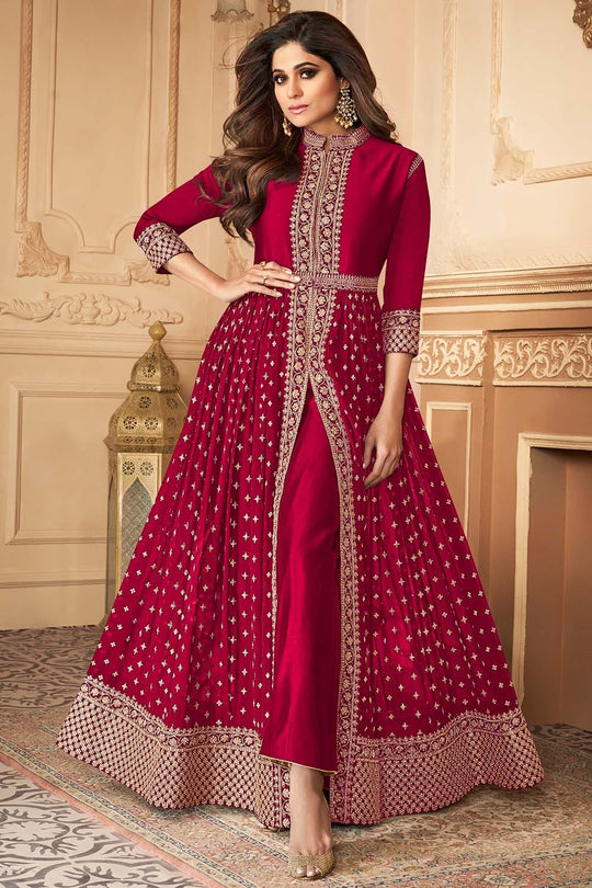 Ruby Red Anarkali Dress anarkali dress HD images