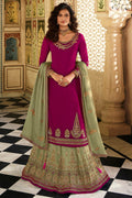 Magenta Purple Anarkali Suit anarkali suit
