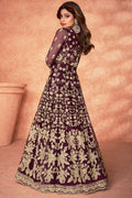Mulberry Puprle Anarkali Suit anarkali suit design