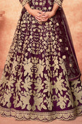 Mulberry Puprle Anarkali Suit anarkali suits for women