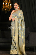 Bright Grey Khaddi Georgette Banarasi Saree Banarasi Khaddi Georgette Saree Bright Grey Khaddi Georgette Banarasi Saree saree online