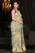 Bright Grey Khaddi Georgette Banarasi Saree Banarasi Khaddi Georgette Saree Bright Grey Khaddi Georgette Banarasi Saree saree online