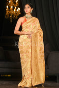Buff Beige Khaddi Georgette Banarasi Saree Banarasi Khaddi Georgette Saree Buff Beige Khaddi Georgette Banarasi Saree saree online