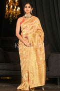 Buff Beige Khaddi Georgette Banarasi Saree Banarasi Khaddi Georgette Saree Buff Beige Khaddi Georgette Banarasi Saree saree online