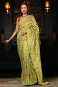 Chartreuse Green Khaddi Banarasi Georgette Saree georgette saree
