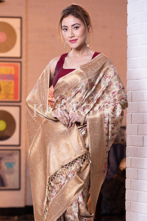 Banarasi - Patola Saree Corn Yellow Banarasi Patola Saree saree online