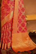 Pure Red Banarasi Patola Saree silk saree