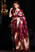 Mulberry Purple Banarasi Saree sarees online