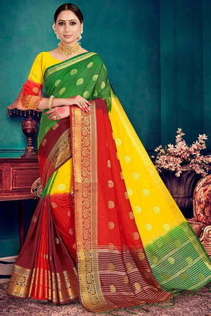 Multicolour Banarasi Saree