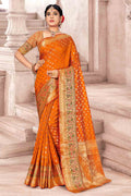 Mustard Yellow Banarasi Saree yellow banarasi saree
