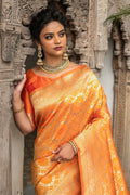 Turmeric Yellow Banarasi Saree Banarasi saree