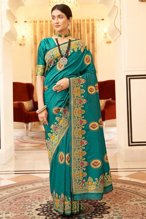 Valley Green Banarasi Saree