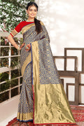 Cobalt Blue Banarasi Saree Banarasi saree