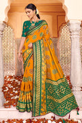 Chrome Yellow Brasso Saree yellow brasso saree