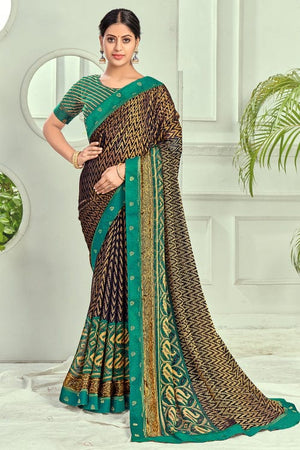 Golden Yellow Brasso Saree