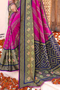 Grape Purple Brasso Saree designer saree