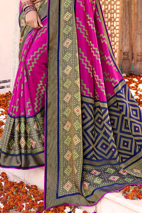 Grape Purple Brasso Saree designer saree
