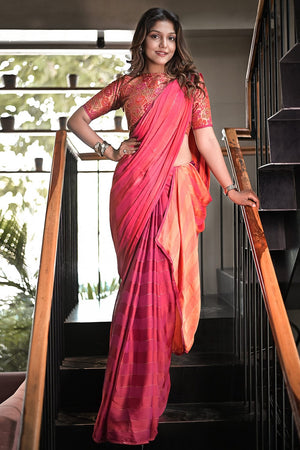 Red Brasso Saree