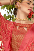 Rouge Pink Brasso Saree brasso saree