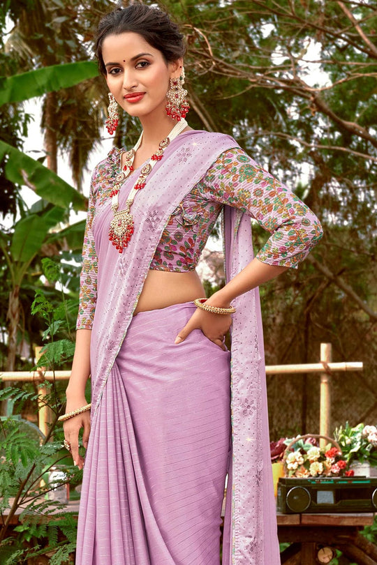 Electric Purple Chiffon Saree chiffon saere