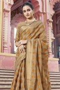 Cashmere Brown Cotton Saree brown cotton saree