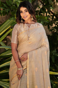 Cream Cotton Saree cotton saree online