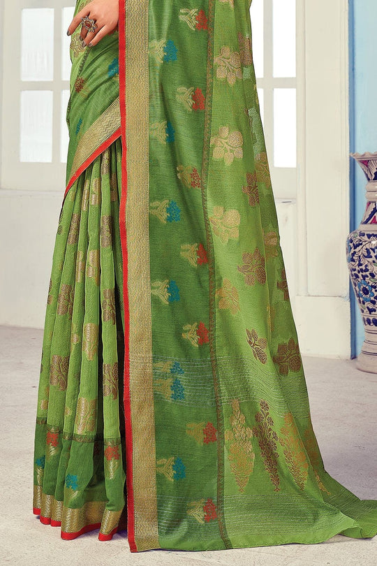 Emerald Green Cotton Saree Cotton Saree Emerald Green Cotton Saree saree online