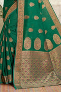 Fern Green Cotton Saree cotton saree images