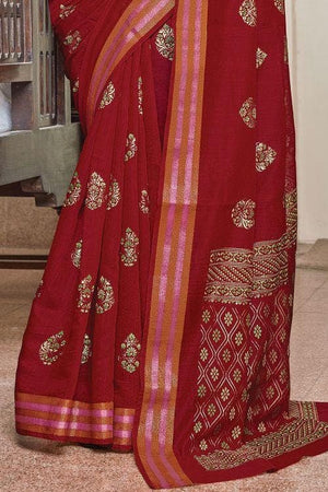 chanderi cotton saree