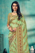 Green Cotton Saree cotton saree