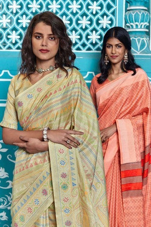 cotton saree printed