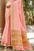 Light Pink Cotton Saree cotton saree price
