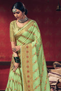 Mint Green Cotton Saree cotton saree