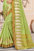 Mint Green Cotton Saree sarees for women