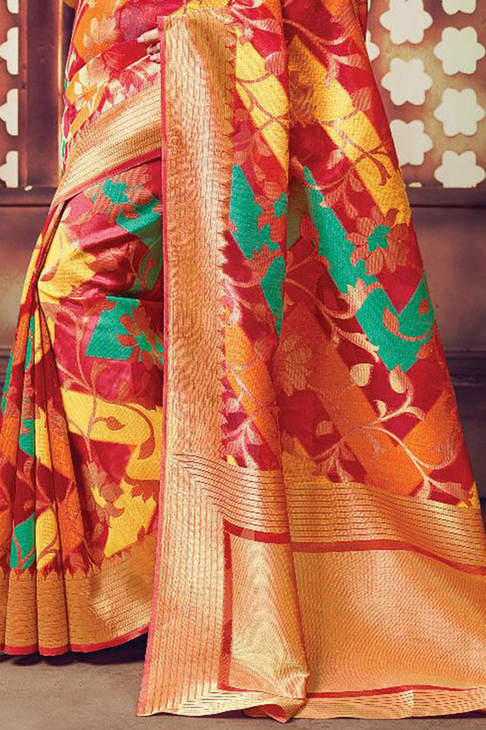 Multicolour Cotton Saree fancy saree