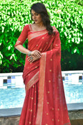 Orchid Red Cotton Saree Cotton Saree Orchid Red Cotton Saree saree online