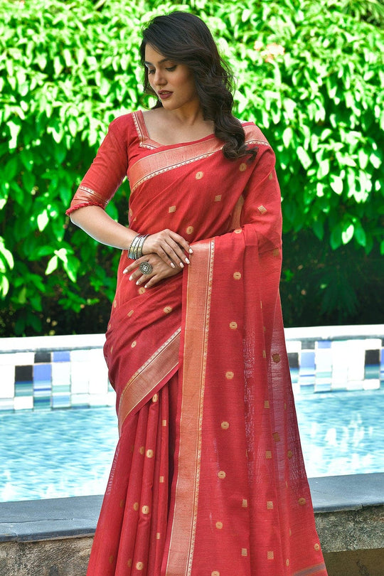Orchid Red Cotton Saree Cotton Saree Orchid Red Cotton Saree saree online